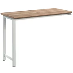 Sauder Bergen Circle Engineered Wood Desk Return 42" In Kiln Acacia/Brown