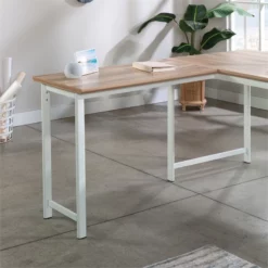 Sauder Bergen Circle Engineered Wood Desk Return 36" In Kiln Acacia/Brown -CYMAX Sales 2604707 3 L