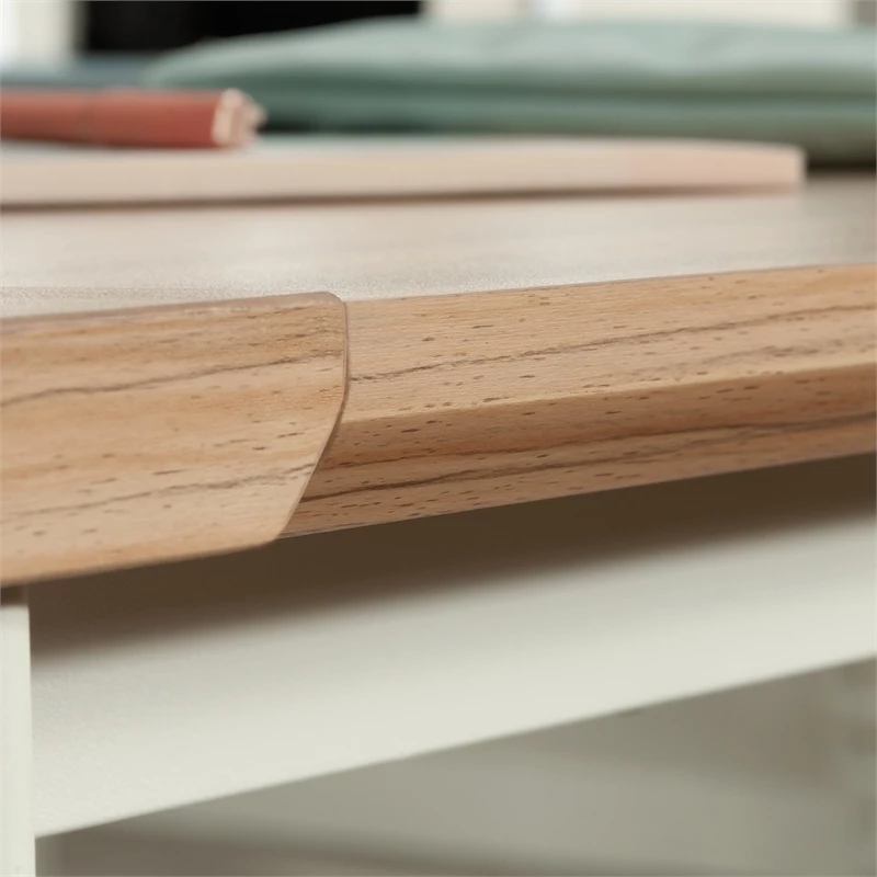 Sauder Bergen Circle Engineered Wood Desk Connector Bridge In Kiln Acacia/Brown 8 Sauder Bergen Circle Engineered Wood Desk Connector Bridge In Kiln Acacia/Brown - Image 6