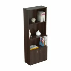 Home Square 2-Piece Set With Wall Mounted Floating Desk And 3 Shelf Bookcase 23 Home Square 2-Piece Set With Wall Mounted Floating Desk And 3 Shelf Bookcase -CYMAX Sales 2607988 7 L