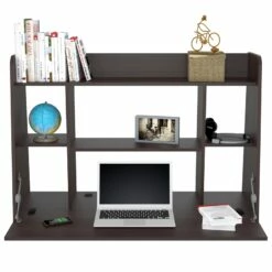 Home Square 2-Piece Set With Wall Mounted Floating Desk And 3 Shelf Bookcase 24 Home Square 2-Piece Set With Wall Mounted Floating Desk And 3 Shelf Bookcase -CYMAX Sales 2607988 8 L