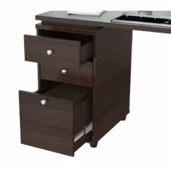 Home Square 2-Piece Set With L-Shaped Computer Desk And 3 Shelf Bookcase -CYMAX Sales 2607994 15 L