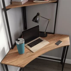 Sauder North Avenue Engineered Wood/Metal Corner Tower In Sindoori Mango/Brown -CYMAX Sales 2608284 7 L