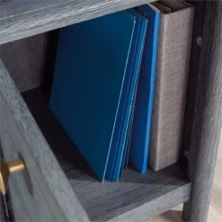 Sauder Dover Edge Engineered Wood Desk In Denim Oak -CYMAX Sales 2608298 10 L