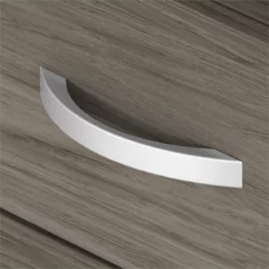 Studio C 60W Height Adjustable Standing Desk Set In White - Engineered Wood -CYMAX Sales 2612369 3 L 2