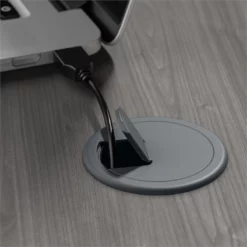 Cabot 52W 3 Position Sit To Stand Corner Desk In White - Engineered Wood -CYMAX Sales 2612401 3 L