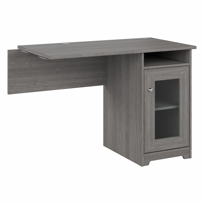 Cabot Desk Return With Storage In Ash Gray - Engineered Wood 3 Cabot Desk Return With Storage In Ash Gray - Engineered Wood