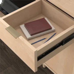 Clifford Place Engineered Wood Credenza In Natural Maple Finish -CYMAX Sales 2623120 5 L