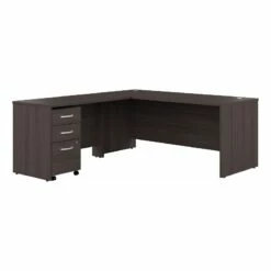Studio C 72W L Shaped Desk With Drawers In Storm Gray - Engineered Wood -CYMAX Sales 2623523 L