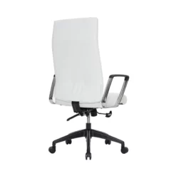 LeisureMod Hilton Modern High Back Leather Conference Office Chair In Gray -CYMAX Sales 2633321 3 L