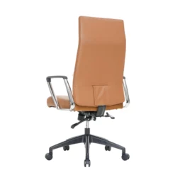 LeisureMod Hilton Modern High Back Leather Conference Office Chair In Gray -CYMAX Sales 2633322 4 L