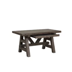 Parker House Lodge Modern Acacia Veneers Writing Desk In Stone -CYMAX Sales 2634128 2 L