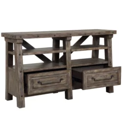 Parker House Lodge Modern Acacia Veneers Credenza In Silstone -CYMAX Sales 2634129 2 L