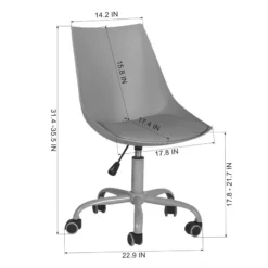 FurnitureR Task Office Chair Swivel Desk Chairs With Adjustable Height -CYMAX Sales 2638530 3 L