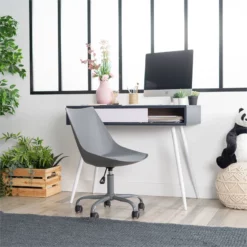 FurnitureR Task Office Chair Swivel Desk Chairs With Adjustable Height -CYMAX Sales 2638530 7 L