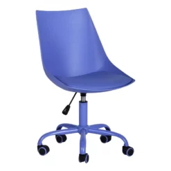 FurnitureR Purple Task Office Chair Swivel Adjustable Height