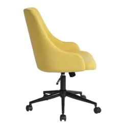 FurnitureR Upholstered Adjustable High Back Task Chair 14 FurnitureR Upholstered Adjustable High Back Task Chair -CYMAX Sales 2638537 6 L