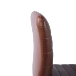 FurnitureR Faux Leather Home Office Chair Swivel Height Adjustable Chrome- Brown 12 FurnitureR Faux Leather Home Office Chair Swivel Height Adjustable Chrome- Brown -CYMAX Sales 2638548 4 L