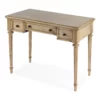Bowery Hill Traditional Wooden 38" Writing Desk With Storage - Beige -CYMAX Sales 2639384 7 L