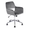 Homycasa Gery Velvet Upholstered Task Chair Swivel Home Office Chair 1 Homycasa Gery Velvet Upholstered Task Chair Swivel Home Office Chair -CYMAX Sales 2642213 L