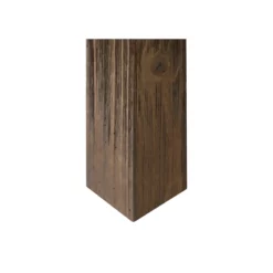 Rustic Half Pedestal Desk Wood Office Writing Table Fully Assembled Brown 22 Rustic Half Pedestal Desk Wood Office Writing Table Fully Assembled Brown -CYMAX Sales 2642287 7 L