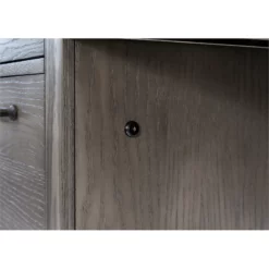 Rustic Half Pedestal Desk Wood Office Writing Table Fully Assembled Gray 29 Rustic Half Pedestal Desk Wood Office Writing Table Fully Assembled Gray -CYMAX Sales 2642292 11 L