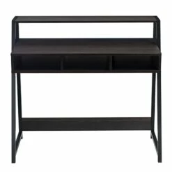 LIVILAND 39 In Rectangular 3 Drawer Writing Desk W/ Solid Wood Material Espresso