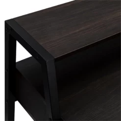 LIVILAND 39 In Rectangular 3 Drawer Writing Desk W/ Solid Wood Material Espresso -CYMAX Sales 2643052 8 L