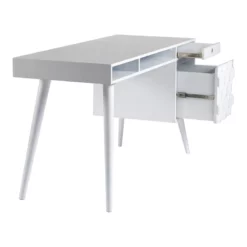 Moe's Home Collection O2 1-Open Drawer Modern Wood Desk In White -CYMAX Sales 2643269 2 L