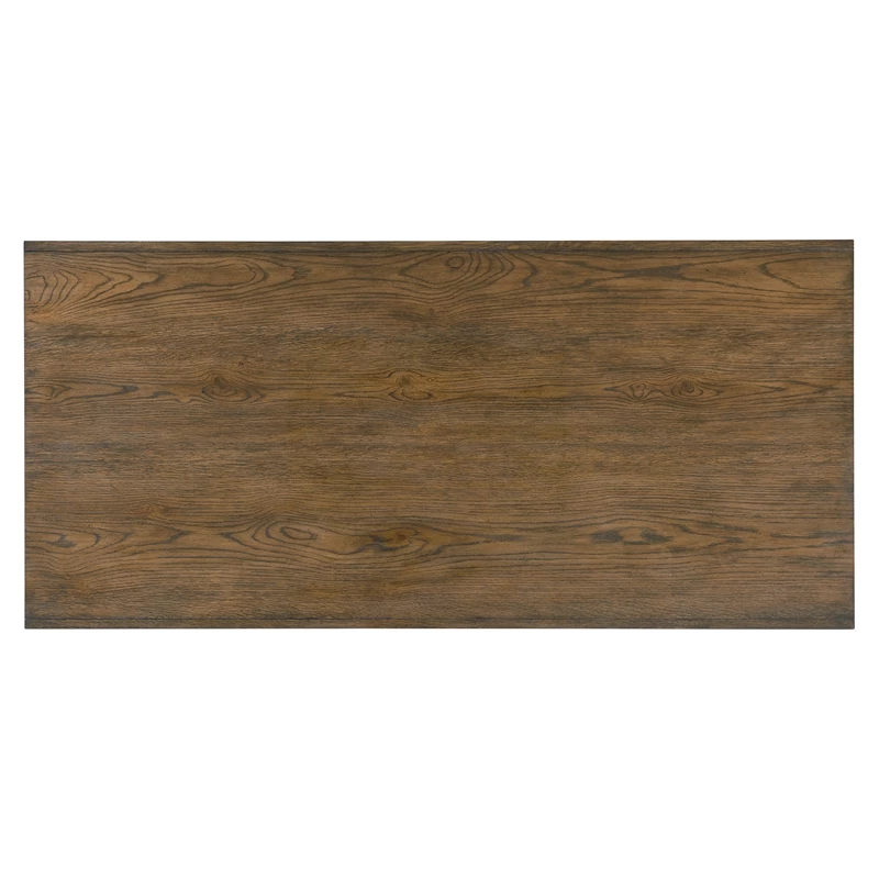 Hooker Furniture Chapman Veneers And Metal Writing Desk In Brown/White 4 Hooker Furniture Chapman Veneers And Metal Writing Desk In Brown/White - Image 2