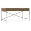 Hooker Furniture Chapman Veneers And Metal Writing Desk In Brown/White