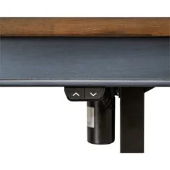 Bowery Hill Farmhouse Electric Sit/Stand Wood Desk Height Adjustable In Blue -CYMAX Sales 2644886 6 L