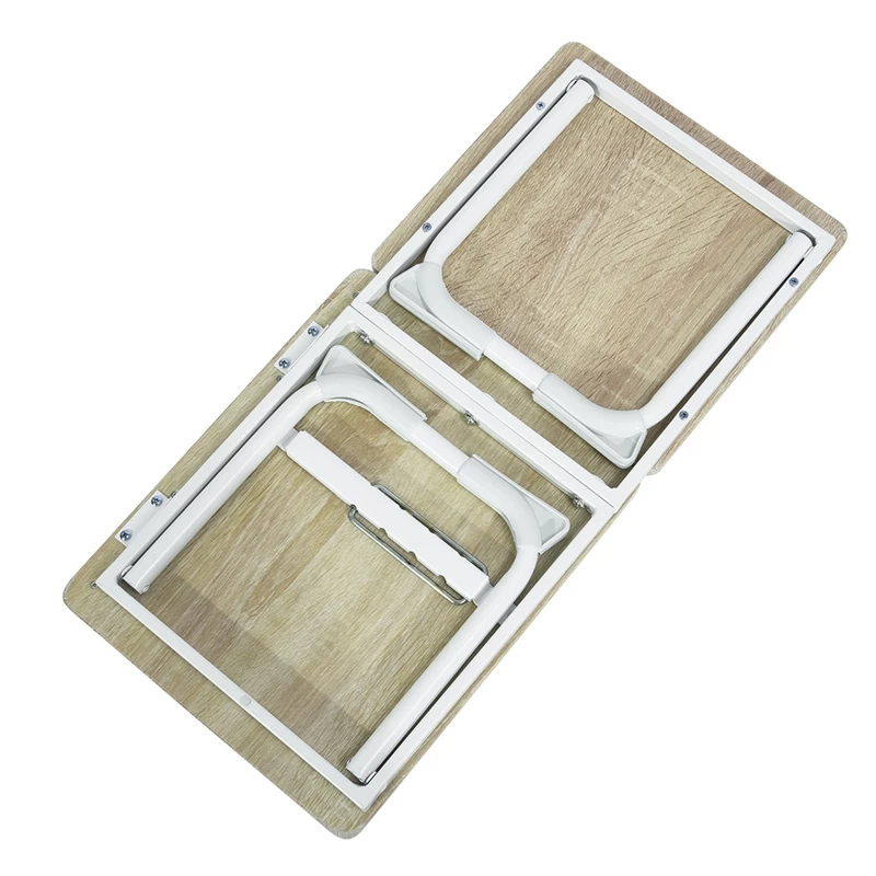 Pemberly Row Foldable Laptop Desk Wood Breakfast Tray Table For Sofa Bed White 6 Pemberly Row Foldable Laptop Desk Wood Breakfast Tray Table For Sofa Bed White - Image 4