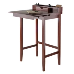 Pemberly Row Transitional Wood Standing Desk In Walnut Finish -CYMAX Sales 2650401 7 L