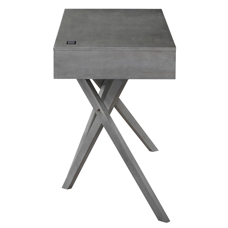 Furniture Of America Alto Wood Writing Desk With USB In Gray 20 Furniture Of America Alto Wood Writing Desk With USB In Gray - Image 18
