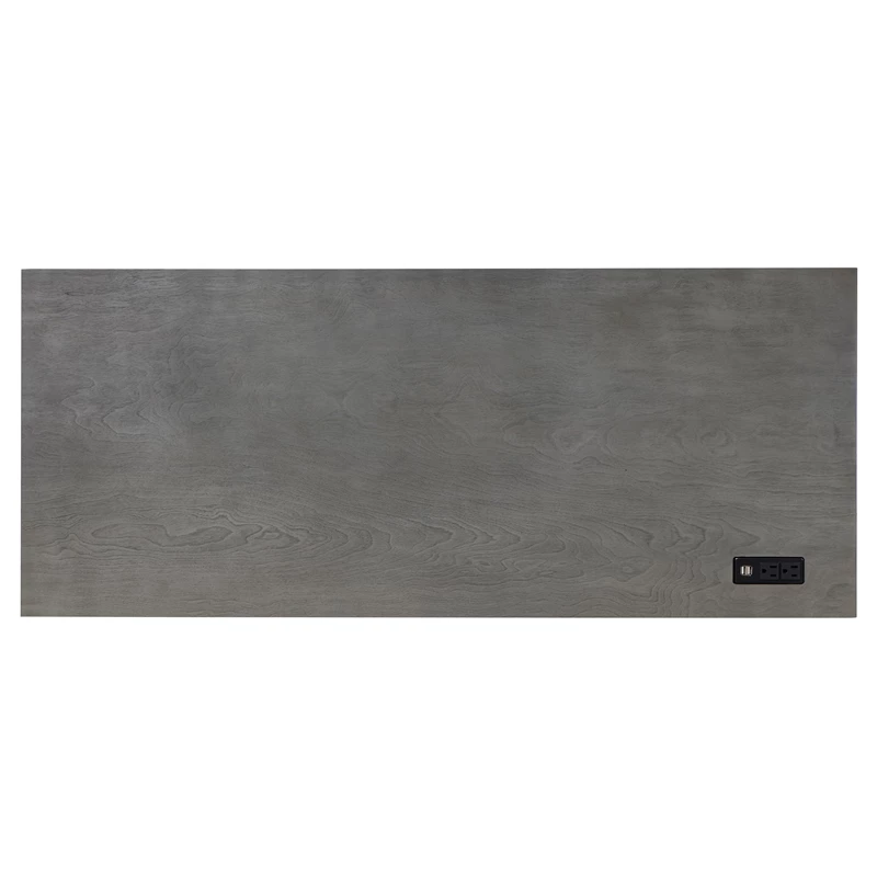 Furniture Of America Alto Wood Writing Desk With USB In Gray 15 Furniture Of America Alto Wood Writing Desk With USB In Gray - Image 13