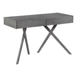 Furniture Of America Alto Wood Writing Desk With USB In Gray 32 Furniture Of America Alto Wood Writing Desk With USB In Gray -CYMAX Sales 2654348 L