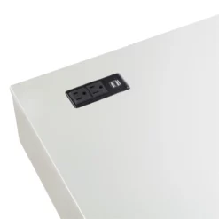 Furniture Of America Alto Wood Writing Desk With USB In Gray 30 Furniture Of America Alto Wood Writing Desk With USB In Gray -CYMAX Sales 2654349 8 L