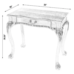 Butler Specialty Company Dupree 33" Wood Writing Desk - Antique Beige -CYMAX Sales 2655031 5 L