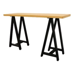 2-Piece Paolini Student Desk Set With Phil Gray Exposed Wood Frame Armchair -CYMAX Sales 2655036 4 L