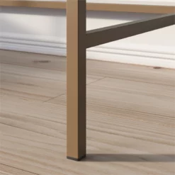 Sauder International Lux Engineered Wood Writing Desk In Sindoori Mango/Natural -CYMAX Sales 2656066 7 L