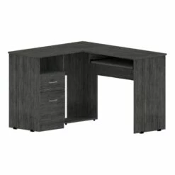 FM FURNITURE Raleigh L Shape Desk Smokey Oak Engineered Wood