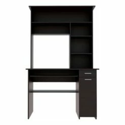 FM FURNITURE Weston Two Writing Computer Desk Black Engineered Wood