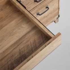 Saint Birch Cambridge Casual Farmhouse Rustic Oak Pedestal Desk 19 Saint Birch Cambridge Casual Farmhouse Rustic Oak Pedestal Desk -CYMAX Sales 2659252 9 L