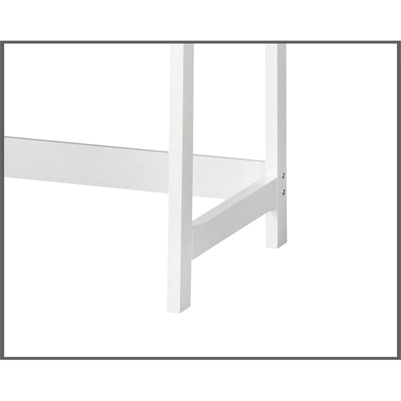 Saint Birch Finley White 47-inch Writing Desk With Storage And Shelves 4 Saint Birch Finley White 47-inch Writing Desk With Storage And Shelves - Image 2