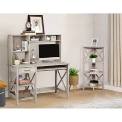 Saint Birch Honduras Washed Gray 47-inch Writing Desk -CYMAX Sales 2659256 2 L