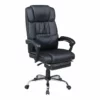 Urbanpro 51.6" Extendable Steel/PU Ergonomic Computer Chair In Black