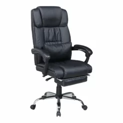 Urbanpro 51.6" Extendable Steel/PU Ergonomic Computer Chair In Black