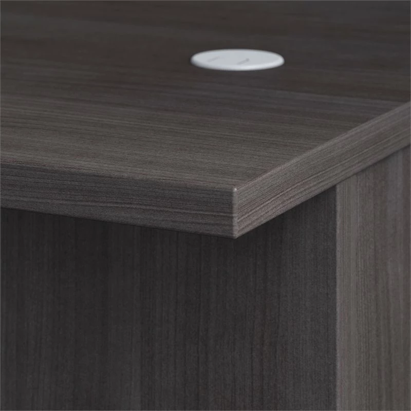 UrbanPro 72W L Shaped Desk With Drawers In Storm Gray - Engineered Wood 5 UrbanPro 72W L Shaped Desk With Drawers In Storm Gray - Engineered Wood - Image 3