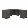 UrbanPro 72W L Shaped Desk With Drawers In Storm Gray - Engineered Wood -CYMAX Sales 2662480 L